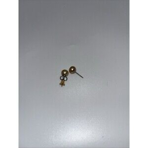Honora H 925 Silver Gold Cultured Pearl Earrings READ DESCRIPTION